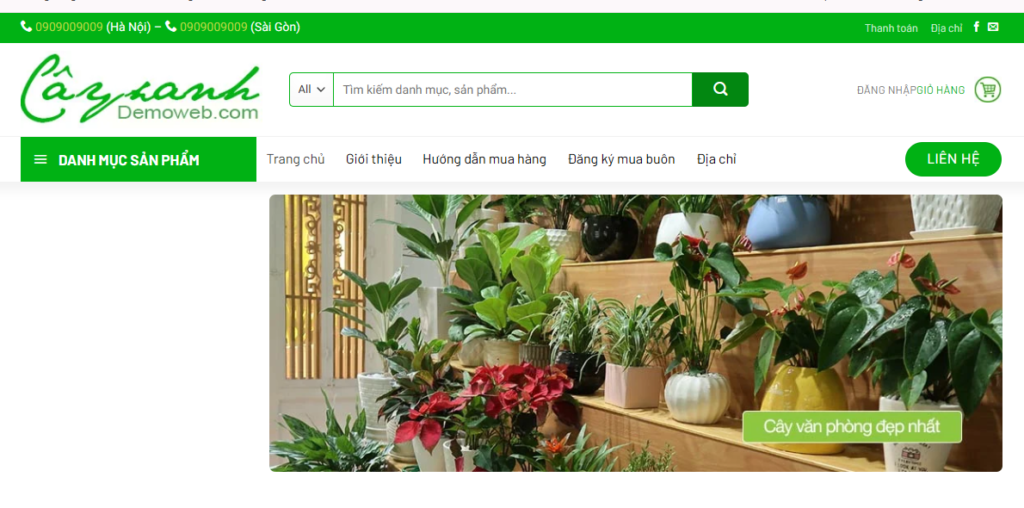 Mẫu Website Bán Cây Xanh (1)