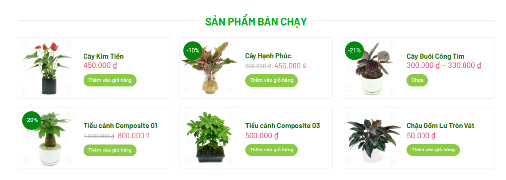 Mẫu Website Bán Cây Xanh (2)