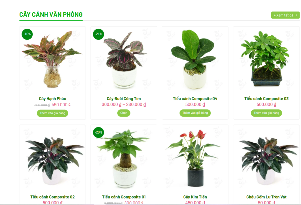 Mẫu Website Bán Cây Xanh (3)