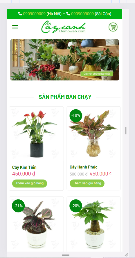Mẫu Website Bán Cây Xanh (4)
